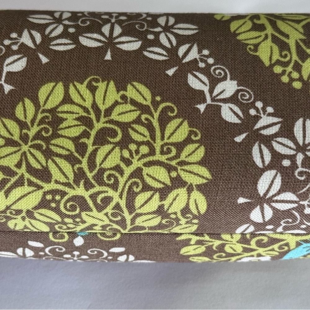 Vera Bradley Brown and Green Sunglasses Case/ Brand New